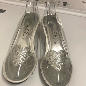 ELLIE glass slippers NWOT